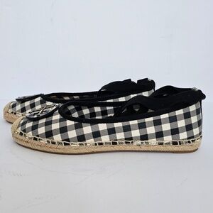 Tory Burch Gingham Espadrille 8.5